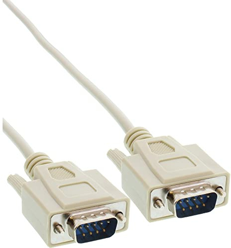 InLine 12215 Serielles Kabel, 9pol Stecker / Stecker, vergossen, 1:1 belegt, 5m