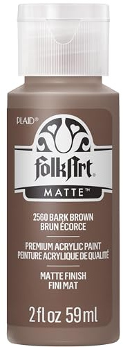 FolkArt Acrylic Paint in Assorted Colors (2 Ounce), 2560 Bark Brown