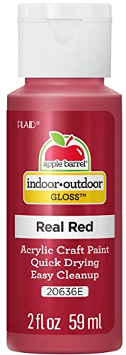Apple Barrel Acrylic Paint, Red, 2oz