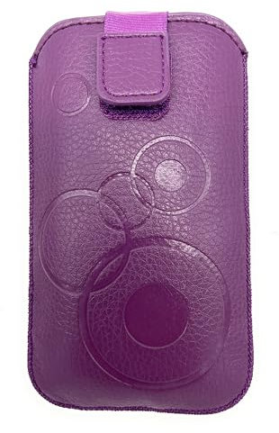 Handytasche lila für Emporia Simplicity V27 - Handy Tasche Schutz Hülle Slim Case Cover Etui mit Klettverschluss