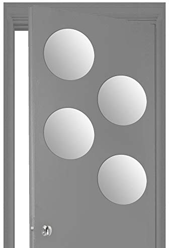 Set di 4 specchi rotondi adesivi 30x30
