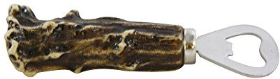 Pine Ridge Magnetischer Flaschenöffner, Hirschgeweih, Griff aus künstlichem Geweih, wunderschön handbemalt und handgefertigt, haftet am Kühlschranköffner, für Natur- und Wildtierliebhaber, Jäger und Outdoorsmann