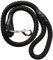Ancol Super Rope Dog Lead in Black - Weatherproof Nylon Diamond Weave Pet Accessory - Puppy Walking Leash - 1.07m x 20mm