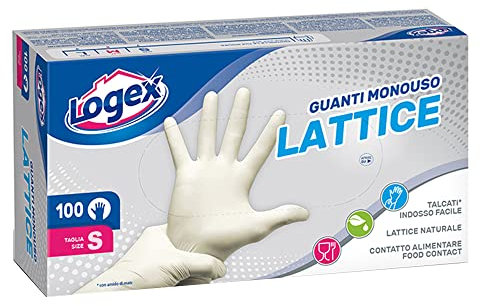 Logex Cf100Guanti Lattice Monouso Small