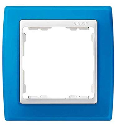 Simon - 82613-64 marco 1 elemento s-82 blanco translucido azul Ref. 6558230191