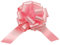 Confezione da 50 PZ coccarde rosa autotiranti gran fiocco, nastro da 5 cm, per nascita bimba