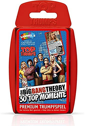 Winning Moves - TOP TRUMPS - The Big Bang Theory 30 Top-Momente - The Big Bang Theory-Fanartikel - Alter 6+ - Deutsch