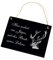 Schild aus Schiefer - Hier wohnt ein Jäger mit der Beute seines Lebens -