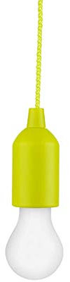 Lampadina a LED senza fili, 3 colori, con interruttore a tirante sul cordoncino., lime, E27, 1.0W