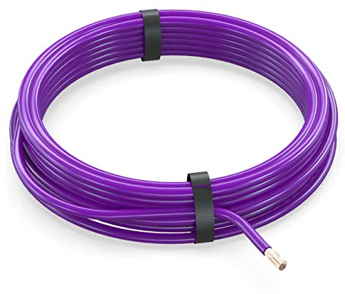 AUPROTEC 5m Fahrzeugleitung 0,50 mm² FLRY-B Auto Kabel als Ring Farbe violett