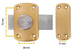 Verrou à Bouton KLOSE besser 3 clés 45 mm (trous 70x38 mm) - 45mm varié