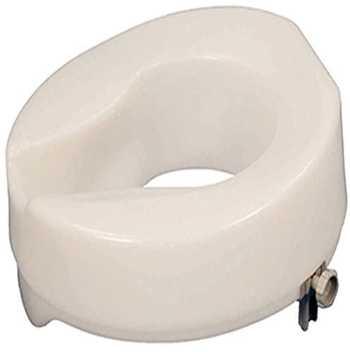 Aidapt 150mm (6) Elevation Raised Comfortable Toilet Seat Easy Fit White