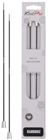 KnitPro Karbonz Single Pointed Needles 14 (35cm) | 2.25 mm