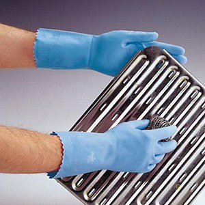 Ramon Optima Washing Up Rubber Gloves Small Blue