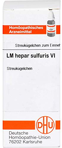 DHU Hepar sulfuris LM VI Streukügelchen, 5 g Globuli
