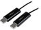 StarTech.com Câble KM USB 2.0 avec transfert de données - Commutateur USB clavier souris pour PC et Mac - Switch KM à 2 ports (SVKMS2)