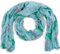 style3 Damen Schal leicht und schmal in Japan-Design mit Schleifenmuster Damenschal Sommer-Schal One size, SCHAL Farbe:Hellblau