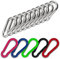 C.P.Sports 10x Karabinerhaken 80mm x 8mm | Stahl verzinkt, belastbar bis 250kg | robuste Karabiner Haken für Sport, Camping, Outdoor, Hobby, Freizeit oder Schlüsselanhänger | 10er Pack Silber
