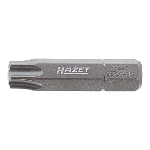 HAZET Bit 2224-T50, 5/16 Zoll (8 mm) Sechskant, Innen TORX Profil, SW T50 | Antrieb 5/16 Zoll (8 mm) Sechskant massiv, Abtrieb Innen TORX Profil, Sechskant-Antrieb ISO 1173 C8 (5/16″), TORX 8.83 mm