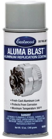 Eastwood Aluma Blast Aluminium, 340g Aerosol, Cast Aluminium Look, Heat Resistant to 148°C
