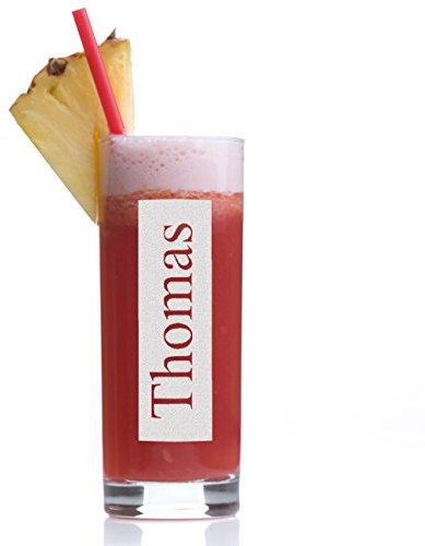 Longdrinkglas mit Gravur - Barglas personalisiert mit Namen - Geschenk-Idee zum Geburtstag - Cocktail-Glas 485 ml