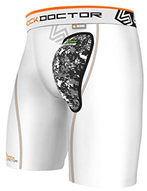 Shock Doctor 235 Short de compression pour Homme avec une coquille de protection Aircore Hard Cup