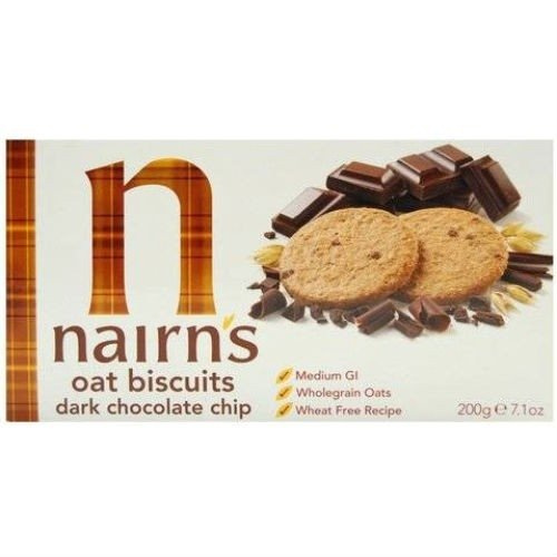 Nairns Dark Choc Chip Oaty Biscuits 200g X 7 (Pack of 7)