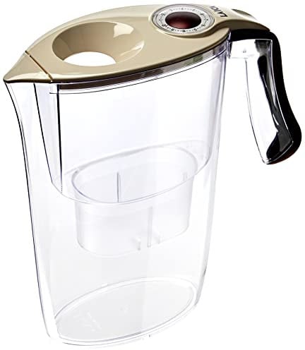 Laica Carmen Tosca Caraffa Filtrante per il trattamento dell'acqua J35HB, colore crema/bordeaux