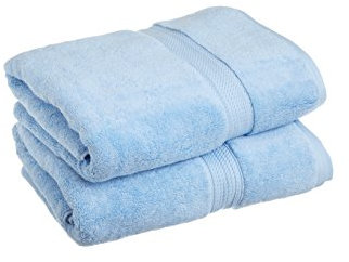 SUPERIOR - Juego de Toallas de baño de algodón de 900 g/m2, Color Azul Claro, 2 Piezas