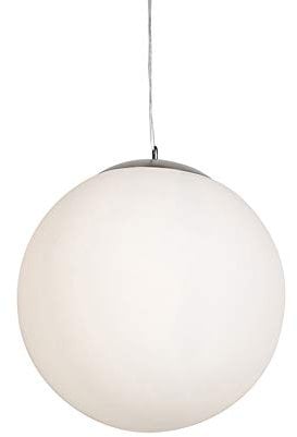 Qazqa - Modern Skandinavische Hängelampe I Pendellampe I Pendelleuchte Opalglas 50cm - Ball 50 I Wohnzimmer I Schlafzimmer - Rund I Kugel I Kugelförmig - LED geeignet E27