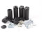 companyblue Black Brackets for Heated Towel Rail Radiators Universal Curved or Flat