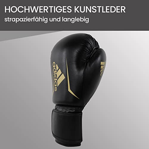 adidas Boxhandschuhe Speed 50, Schwarz, 12 oz, ADISBG50