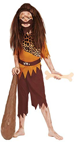 Fun Shack Stone Age Costume Boys, Cavemen Costume Kids, Stoneage Costumes Boys, Caveman Halloween Costumes for Kids, X-Large