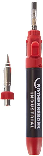 Rothenberger Industrial - Micropen-Set 1300 - saldatore a gas - temperatura di lavoro: circa 1300°C - 35120, Rosso/Nero