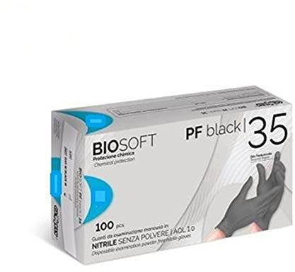 Guanti da esplorazione in nitrile senza polvere AQL 1.0, elevata resistenza e ottimo grip, conf. 100 pezzi (Taglia XL)