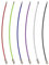wisdompro Wire Keychain Cable, 6 Pack of 6.3 Inch Stainless Steel Wire Keyrings, 2mm Cable Keyring Loop/Hoop for Luggage Tag, Keys and ID Tag Keepers - 6 Colours