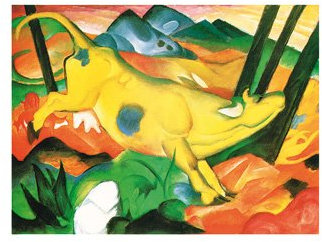 Franz Marc Poster/Kunstdruck Gelbe Kuh 80 x 60 cm