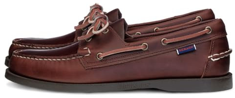 Sebago Docksides, Men Boat Shoes, Brown (Brown Oiled Waxy Lea), 9.5 UK (44 EU)