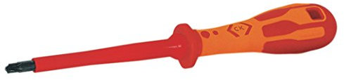 C.K Dextro VDE Modulo Electrical Screwdriver MOD2 x 100mm, PZ/SL Plusminus, Electricians Insulated Terminal MCB Screwdrivers, 10,000v, Precision Grip Tip, Fuse Board Screw Driver, Hand Tools T49145-2