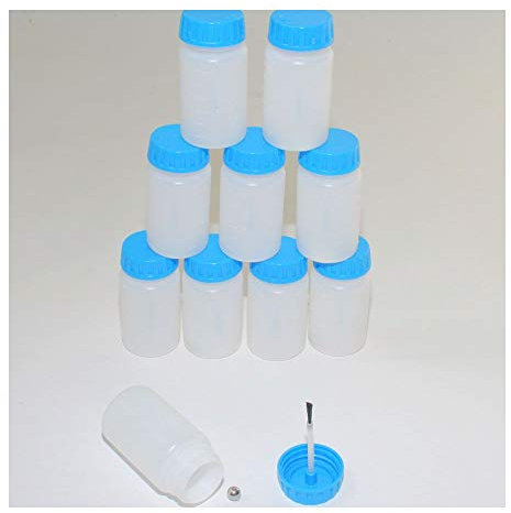 Colours-Manufaktur Tupflack Flasche Pinselflasche 50 ml * ohne Inhalt * (10)