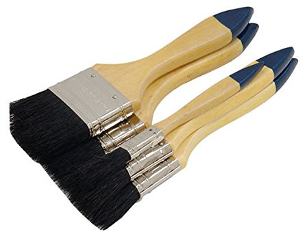 Neilsen CT0668 5pc Paint Brush Set - Pure Bristles, Wooden Handles, Sizes 12-63mm, Ideal for Paints on Walls, Furniture & Crafts