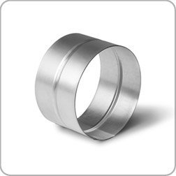 Female Connector, 150mm Diameter, Coupling, Spiral ducting, hydroponics, Ventilation, Extractor Fan, Heating, galvanised