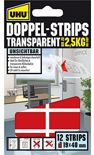 UHU Montage-Klebepads TRANSPARENT, doppelseitig VE = 1