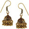 Chic-Net Ohrringe Halbkugel Herzen Schlösser Messing antik golden Ohrhänger nickelfrei Piercing Tribal