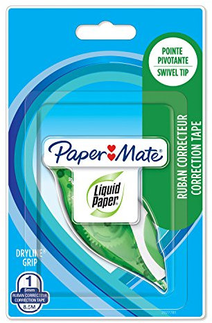 Paper Mate Liquid Paper DryLine Grip-Korrekturband, grün