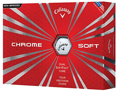 Callaway Men's Chrome Soft Golf Balls, White, One Dozen