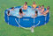 Intex - 28212 - Piscina de metal Frame Pool, 366 x 76 cm, bomba de filtro + cubierta