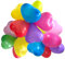 20 kleine Herzballons bunt sortiert, 15 cm / 6 inch