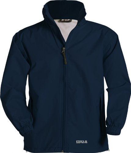 PRO-X elements Herren Regenjacke Uni RICHWOOD I Pfiffige wasserdichte Herren Jacke mit Kapuze im Kragen, Kinnschutz & mit integrierter Packtasche