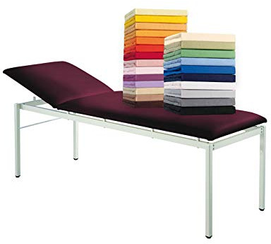 G Bettwarenshop Frottee Therapieliegenbezug Massageliegenbezug Grey, 65 x 195 cm